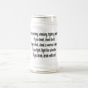 Irisches trinkendes Sprichwort Stein/Tasse Bierglas