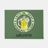 Irisches trinkendes Team Fußmatte (Vorderseite)