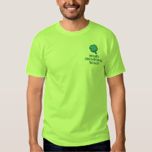 Irisches trinkendes Team lustiges Irland Besticktes T-Shirt