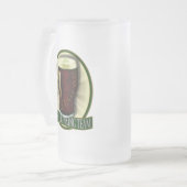 Irisches trinkendes Team Mattglas Bierglas (Vorderseite Links)