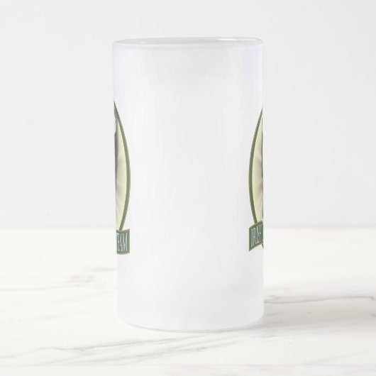 Irisches trinkendes Team Mattglas Bierglas (Mittel)