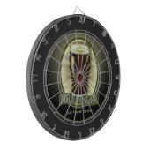 Irisches trinkendes Team personalisiert Dartscheibe (Vorderseite Links)