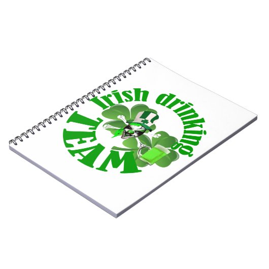 irisches Trinkteam Notizblock (Linke Seite)