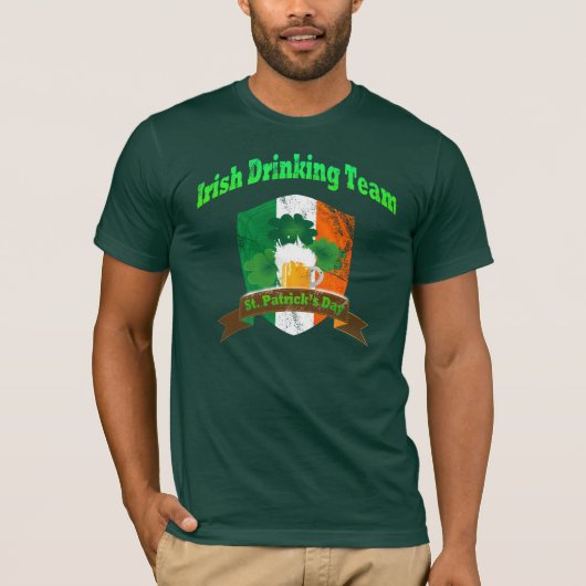 Irisches Trinkteam T-Shirt (Vorderseite)