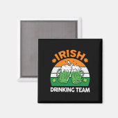 Irisches Trinkteam trinkt St. Patricks Day Bier Magnet (Vorderseite/Rückseite)