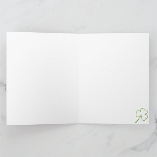 Irisches viel Glück Karte (Innenseite)