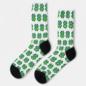 Irisches Vierblatt Socken (Linkes Detail)