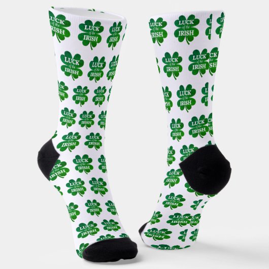 Irisches Vierblatt Socken (Gewinkelt)