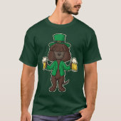 Irisches Wasserspaniel-Bier-St Patrick Tag T-Shirt (Vorderseite)