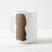 Irisches Wasserspaniel-HundeCartoon Kaffeetasse (Vorderseite Links)