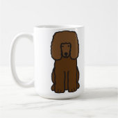 Irisches Wasserspaniel-HundeCartoon Kaffeetasse (Links)