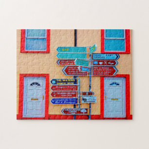 Irisches Wegweiser Galway Irland. Puzzle
