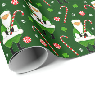 Irisches Weihnachtsgeschenk Geschenkpapier