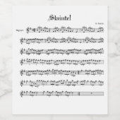 Irisches Weinetikett (Einzelnes Label)