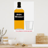 Irisches Whisky-Plakat Poster (Küche)