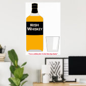 Irisches Whisky-Plakat Poster (Heimbüro)