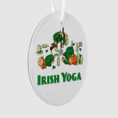 Irisches Yoga Lustiger St. Patrick's Day Ornament (Vorderseite)