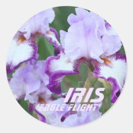 Iris'Ele Flight' [Round Siegel] ラ ウ  シ ル agド Runder Aufkleber