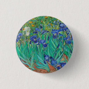 "IRISES 1889" VON VINCENT Van Gogh ABZEICHEN Button