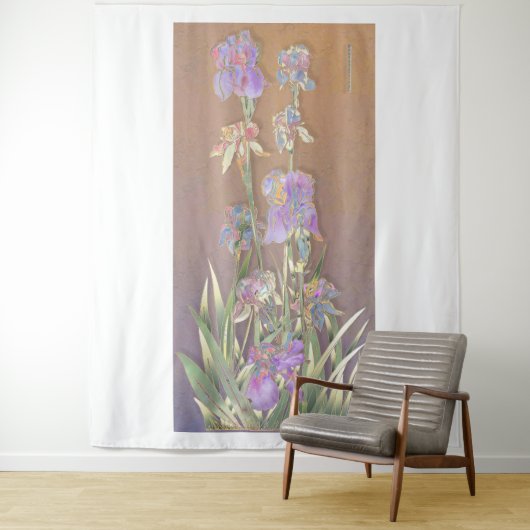 Irises Art Tapestry Wandteppich (Beispiel)