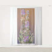 Irises Art Tapestry Wandteppich (Vorderseite)