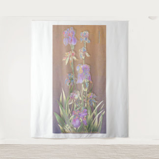 Irises Art Tapestry Wandteppich