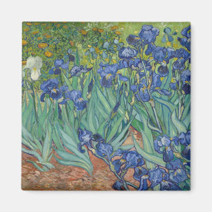 Irises Blue Green Yellow Van Gogh Magnet