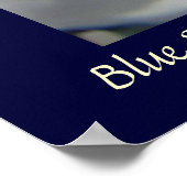 Irises Blue Sky Art Print Healing Touch Nursing Poster (Ecke)