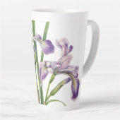 IRISES BLUME ILLUSTRATION MILCHTASSE (Rechte Ecke)