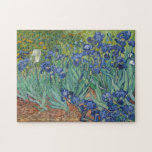 Irises Blume Vincent van Gogh Gemälde Art Kids Puzzle<br><div class="desc">Eigene, personalisierte, familiäre Blume sind begeistert von mehr als 250 Stücken Puzzle, mit einem schönen bunten, detailreichen Vintagen Gemälde, Öl auf Leinwand, von Vincent van Gogh, und Ihre Note / Grüße in einem eleganten Imitat Gold Typografie Drehbuch. Aus robustem Karton gefertigt und auf Chipboard montiert, kommt Ihr Puzzle in einem...</div>