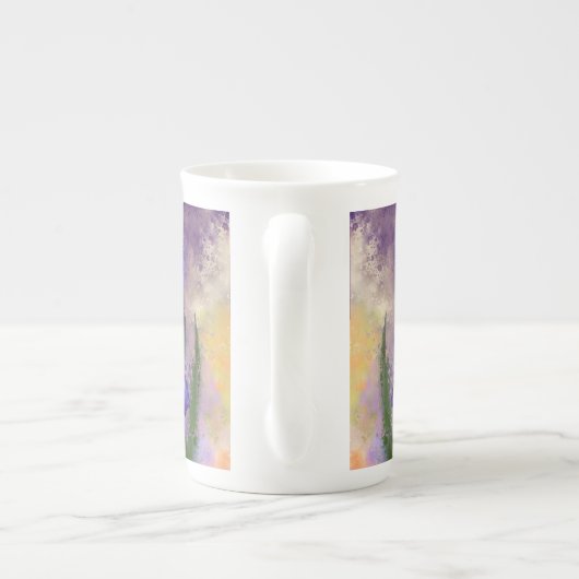 Irises Bone China Tasse (Rückseite)
