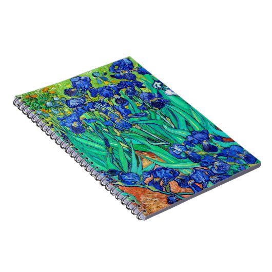 Irises Botanical Art Vincent Van Gogh Spirale Notizblock (Rechte Seite)