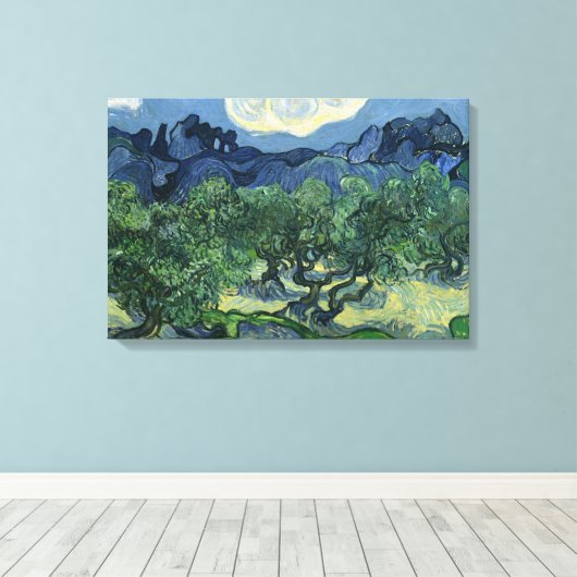 Irises by Van Gogh Wrapped Canvas Leinwanddruck (Insitu (Holzboden))