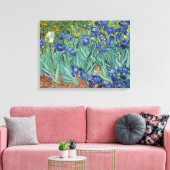 Irises by Van Gogh Wrapped Canvas Leinwanddruck (Insitu (Wohnzimmer))