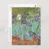 Irises by Vincent van Gogh Postkarte (Vorne/Hinten)