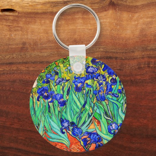 Irises by Vincent Van Gogh Schlüsselanhänger (Vorderseite)
