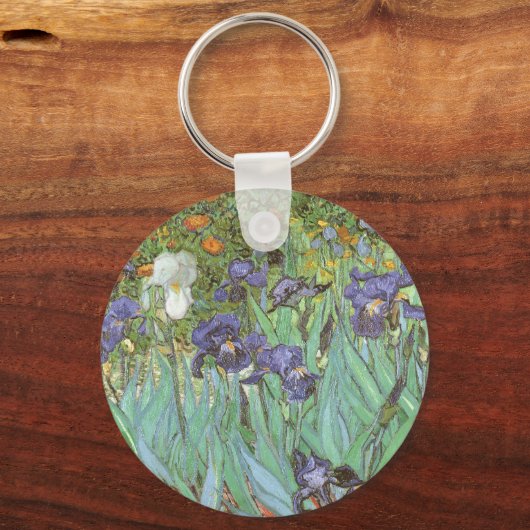 Irises by Vincent van Gogh Schlüsselanhänger (Rückseite)