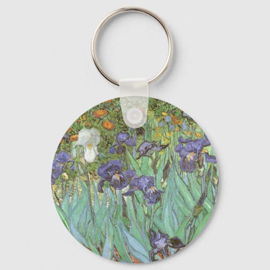 Irises by Vincent van Gogh Schlüsselanhänger (Rückseite)