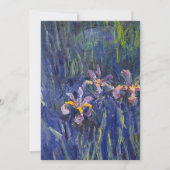 Irises Claude Monet Einladung (Vorderseite)