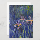 Irises Claude Monet Einladung (Vorne/Hinten)