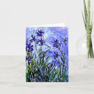 Irises Claude Monet Notecard Karte