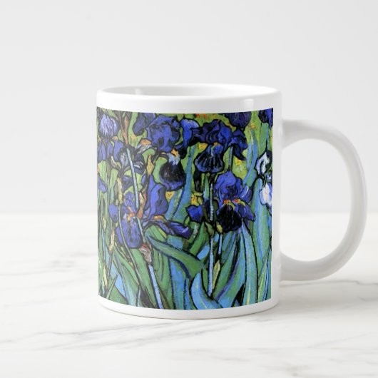 Irises (F608) Van Gogh Fine Art Jumbo-Tasse (Rechts)