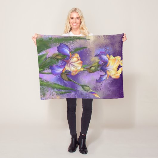 Irises Fleece Blanket (Beispiel)