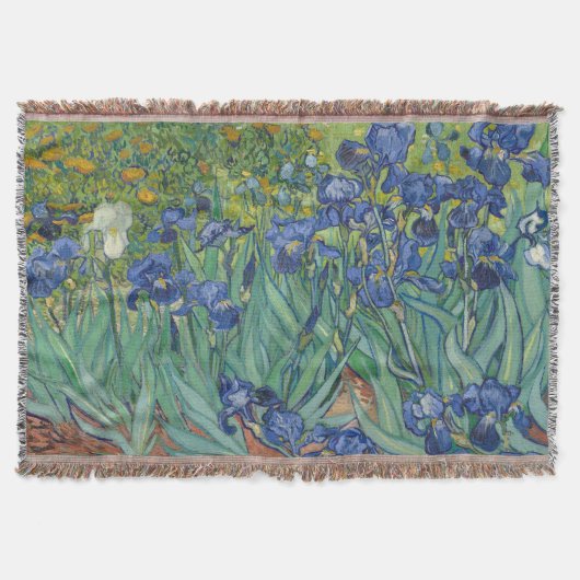 Irises, Floral Oil Painting, Vincent Van Gogh Decke (Vorderseite)