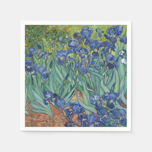 Irises, Floral Oil Painting, Vincent Van Gogh Serviette (Vorderseite)