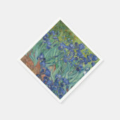 Irises, Floral Oil Painting, Vincent Van Gogh Serviette (Ecke)