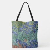 Irises, Floral Oil Painting, Vincent Van Gogh Tasche (Rückseite)
