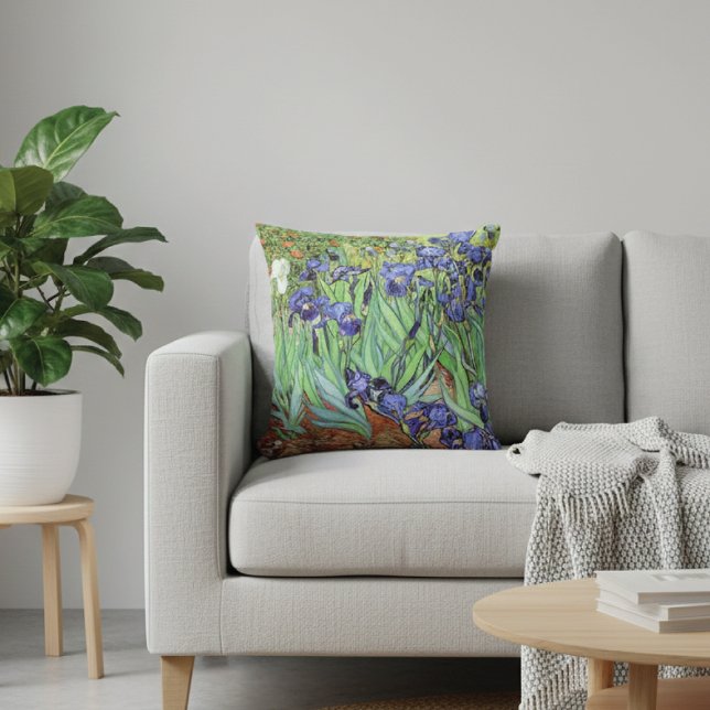 Irises Garden Vincent van Gogh Kissen (Von Creator hochgeladen)