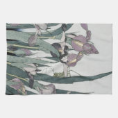 Irises & Grasshopper, Katsushika Hokusai Geschirrtuch (Horizontal)