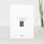 Irises Happy Birthday Card Karte (Rückseite)